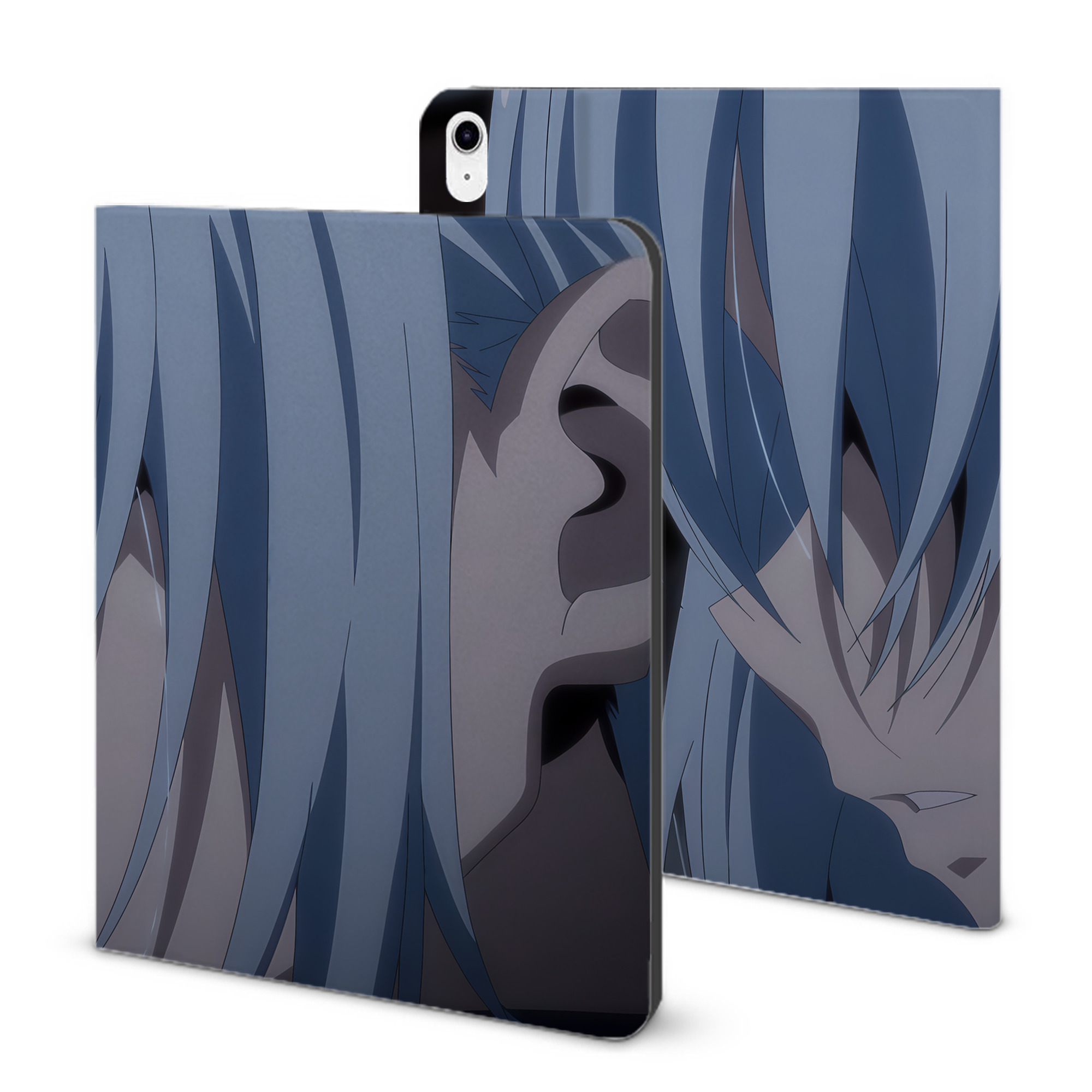 （画像用） 転スラ Regarding Reincarnated to Slime IPad ケース ブック型 PUレザー TPU 耐衝撃 軽量 薄型 ペン収納なし 全面保護 IPad 各モデル対応